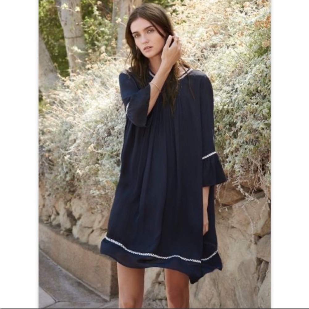 Velvet by Graham and Spencer Scoop Neck Pintuck Dress Size S